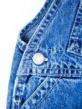 Load image into Gallery viewer, Osh Kosh Denim Dungaree Shorties - Age 12 months
