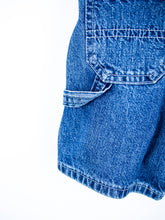 Load image into Gallery viewer, Osh Kosh Denim Dungaree Shorties - Age 12 months
