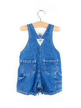 Load image into Gallery viewer, Osh Kosh Denim Dungaree Shorties - Age 12 months
