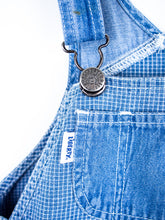 Load image into Gallery viewer, Vintage Liberty Denim Check Dungaree Shorties - Age 18 months
