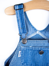 Load image into Gallery viewer, Vintage Liberty Denim Check Dungaree Shorties - Age 18 months
