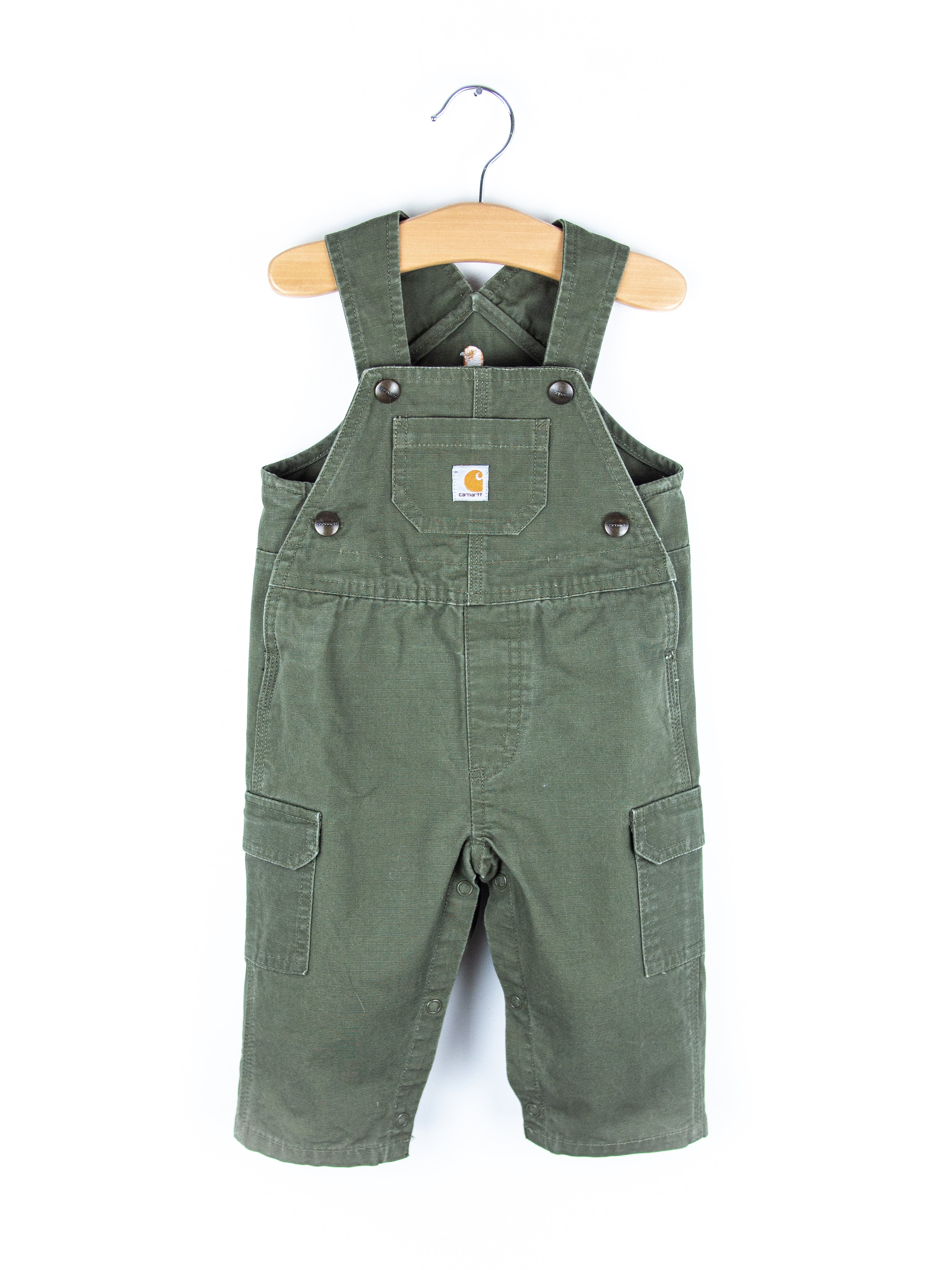 Carhartt Forest Green Cargo Dungarees