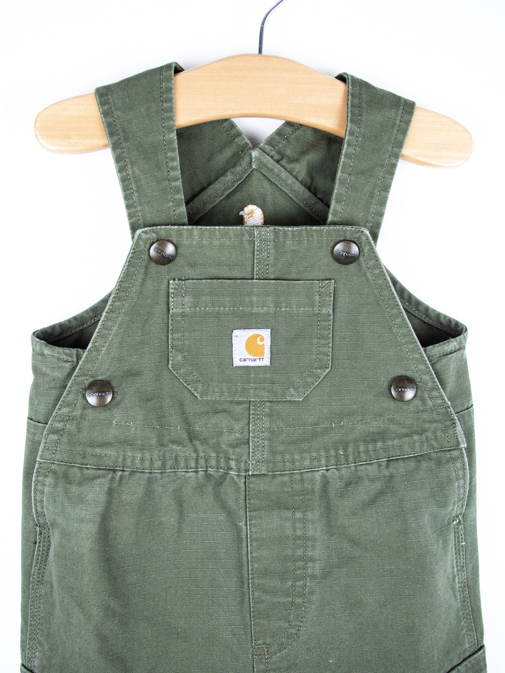 Carhartt Forest Green Cargo Dungarees