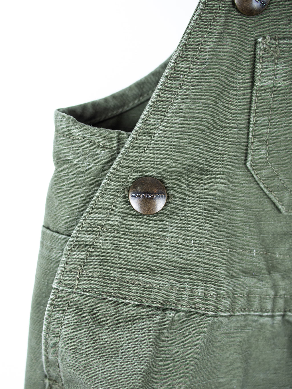 Carhartt Forest Green Cargo Dungarees
