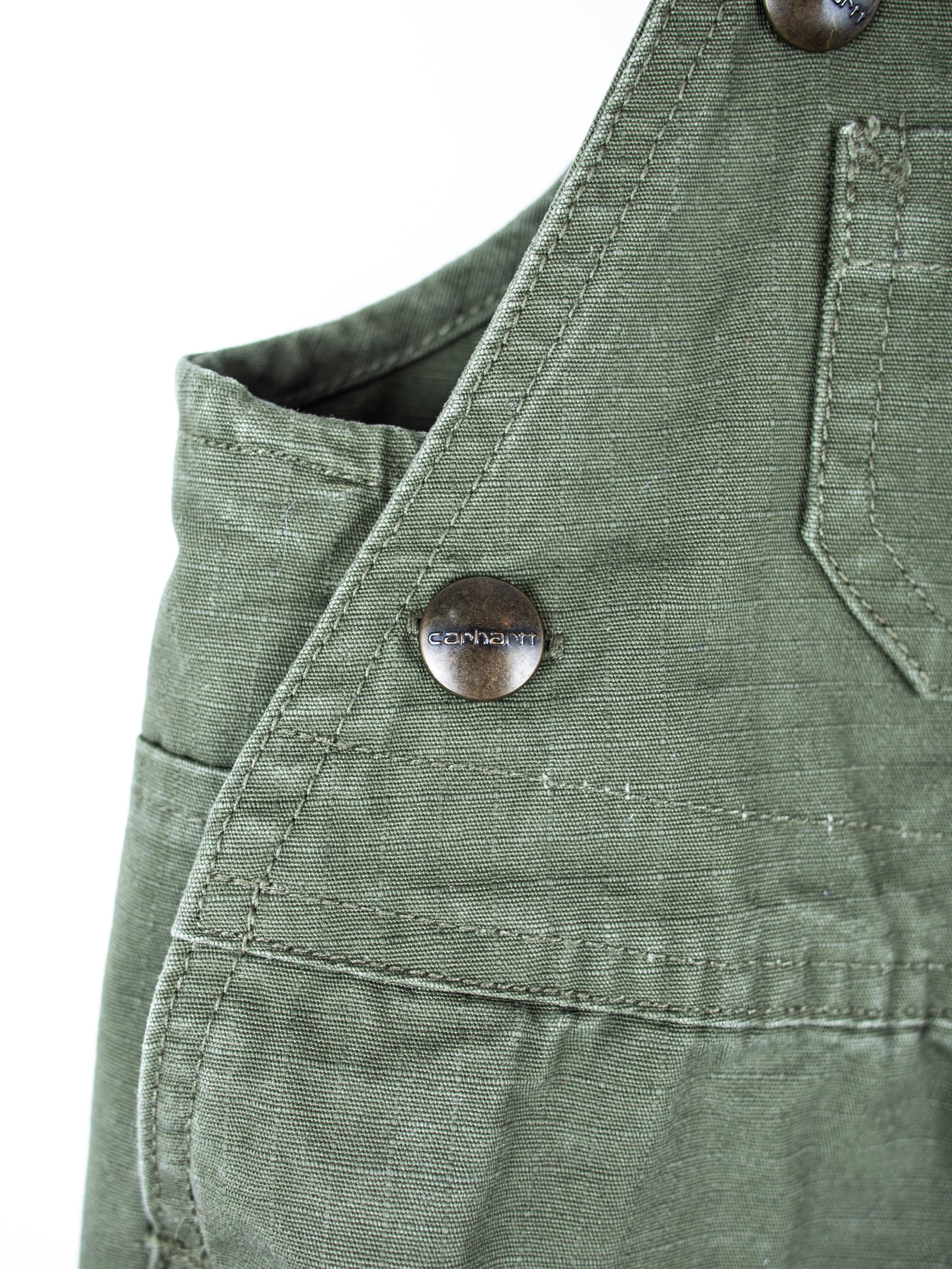 Carhartt Forest Green Cargo Dungarees