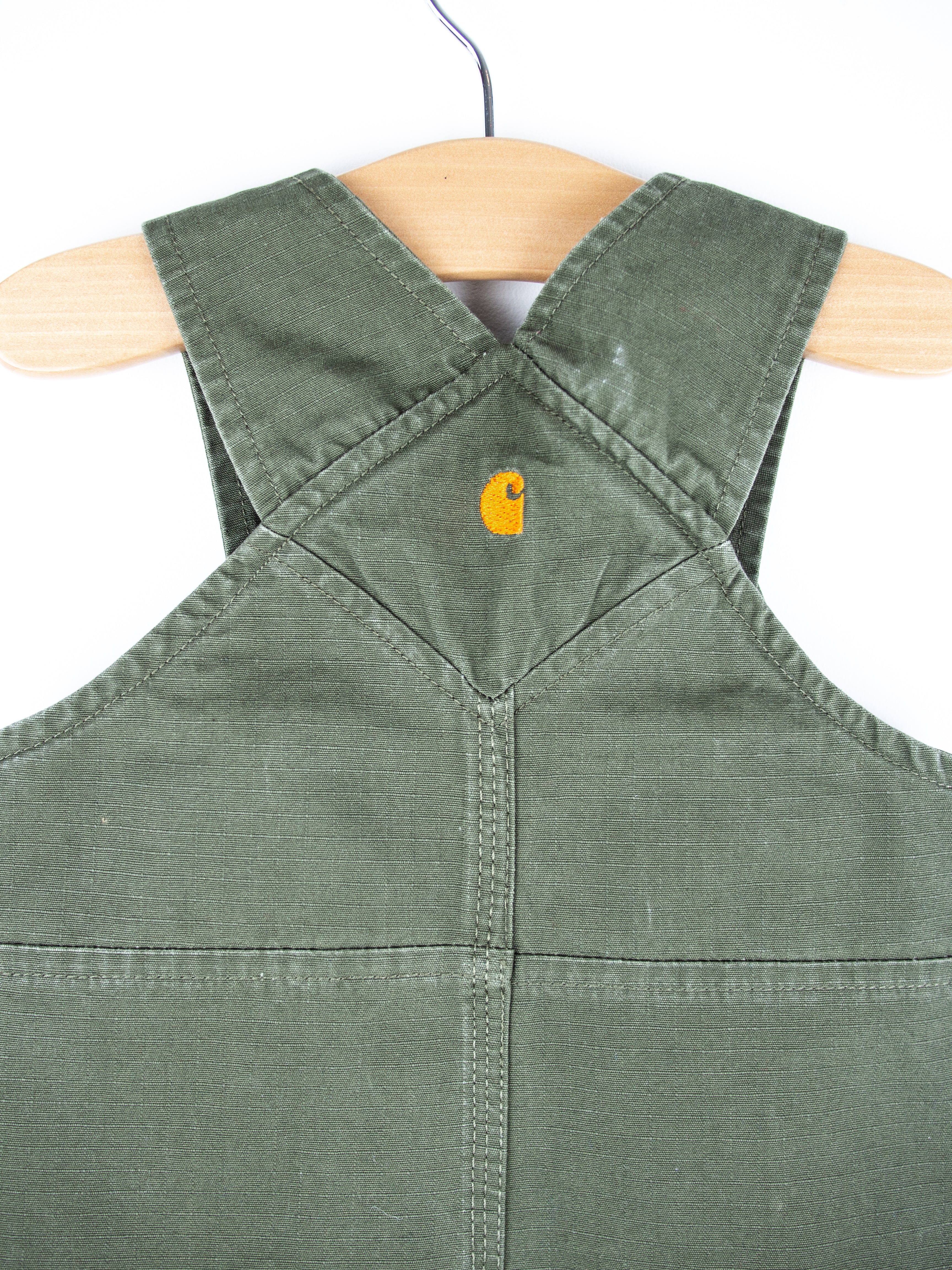 Carhartt Forest Green Cargo Dungarees