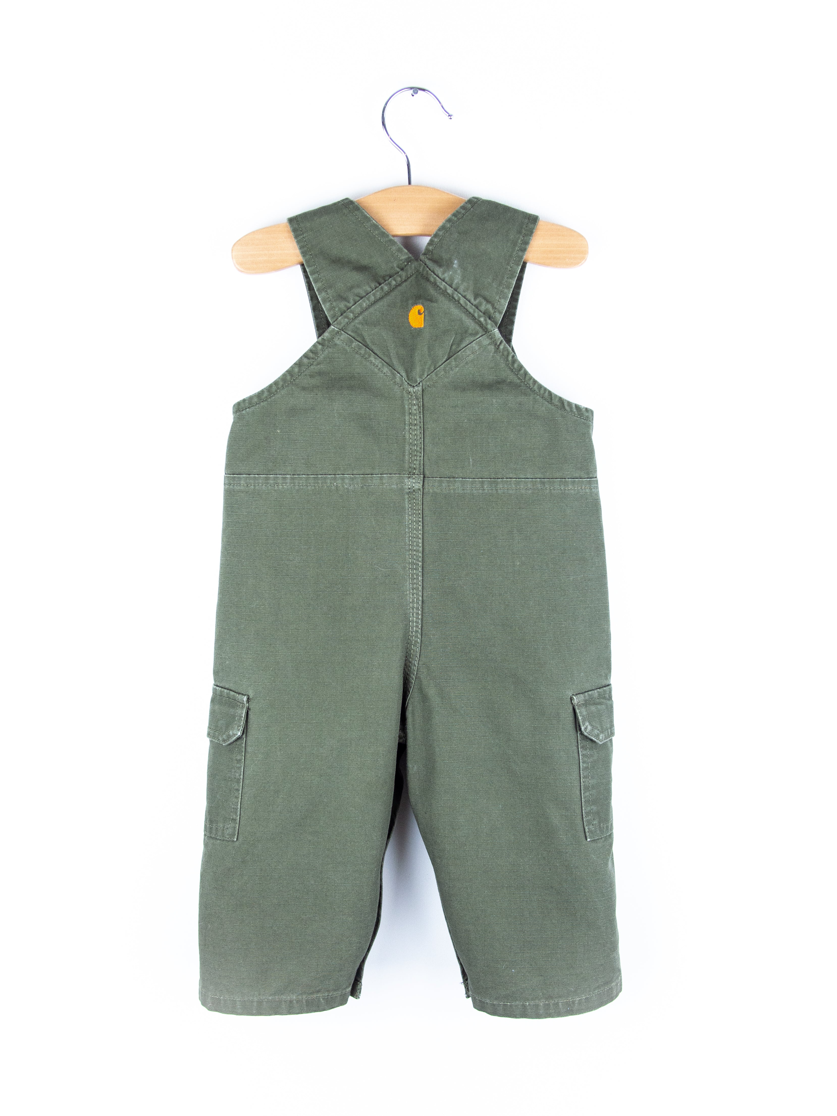 Carhartt Forest Green Cargo Dungarees