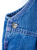 Carhartt Denim Embroidered Dungaree Shorties - Age 3-4 years