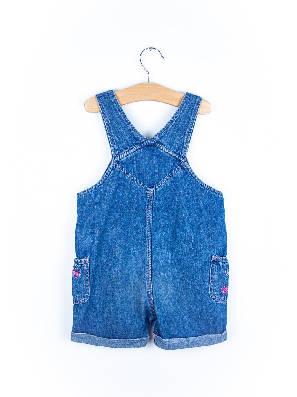 Carhartt Denim Embroidered Dungaree Shorties - Age 3-4 years