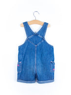 Carhartt Denim Embroidered Dungaree Shorties - Age 3-4 years