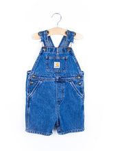 Load image into Gallery viewer, Carhartt Vintage Denim Dungaree Shorties - Age 24 months
