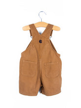 Load image into Gallery viewer, Carhartt Brown Dungaree Shorties - Age 12 months

