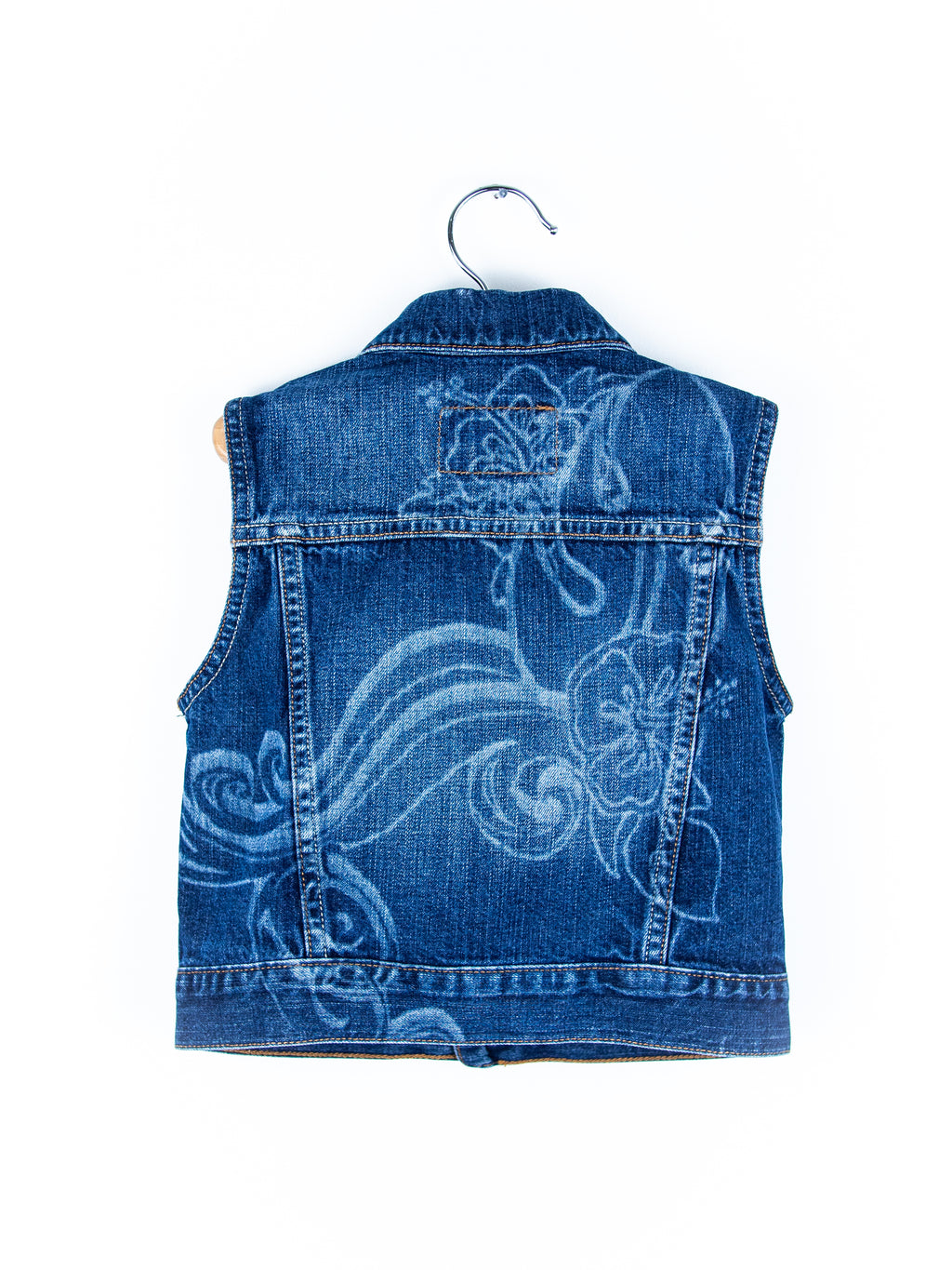 Levi's Vintage Denim Sleeveless Floral Jacket - Age 18-24 months