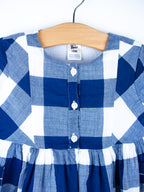Osh Kosh Blue & White Check Dress - Age 18 months