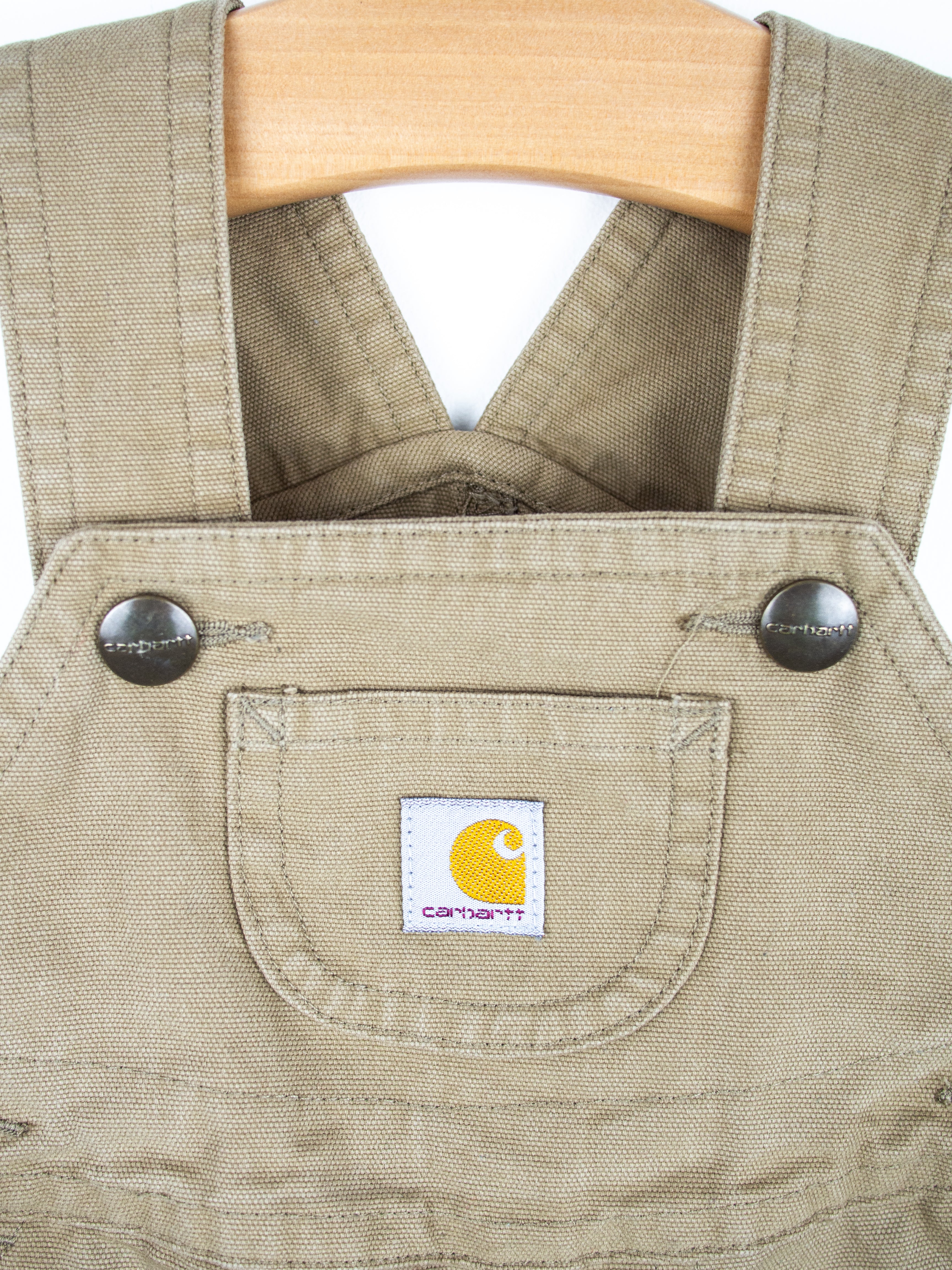 Carhartt Oat Dungaree Shorties - Age 18 months