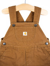 Load image into Gallery viewer, Carhartt Brown Dungaree Shorties - Age 18-24 months
