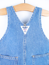 Load image into Gallery viewer, Osh Kosh Vintage Hickory Stripe Dungaree Shorties - Age 6-9 months
