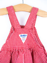 Load image into Gallery viewer, Osh Kosh Vintage Red Hickory Stripe Dress - Age 12 months
