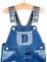 Load image into Gallery viewer, Vintage Baseball Denim Dungaree Shorties - Age 24 months
