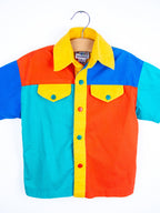 Vintage Colour Block Shirt - Age 2 years