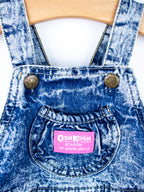 Osh Kosh Acid Wash Denim Dungaree Dress - Age 9-12 months