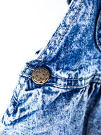 Osh Kosh Acid Wash Denim Dungaree Dress - Age 9-12 months