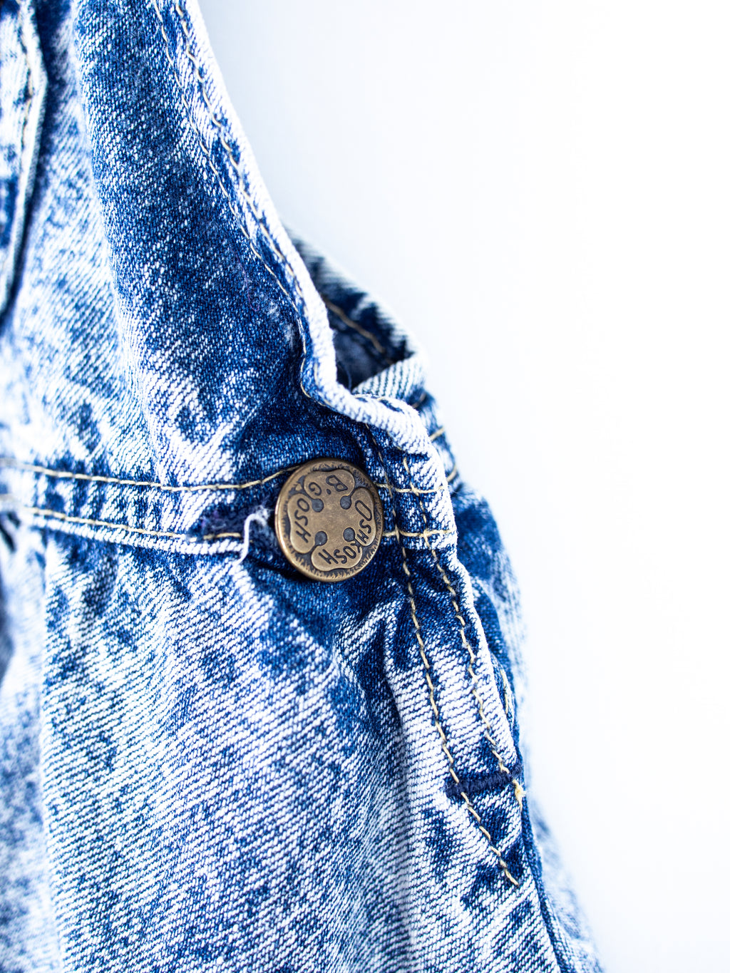 Osh Kosh Acid Wash Denim Dungaree Dress - Age 9-12 months