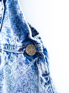 Osh Kosh Acid Wash Denim Dungaree Dress - Age 9-12 months