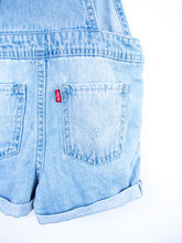 Load image into Gallery viewer, Levi&#39;s Light Denim Dungaree Shorties - Age 24 months
