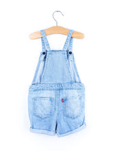 Load image into Gallery viewer, Levi&#39;s Light Denim Dungaree Shorties - Age 24 months
