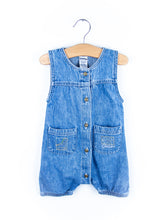 Load image into Gallery viewer, Osh Kosh Denim Romper - Age 3-6 months
