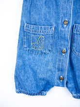Load image into Gallery viewer, Osh Kosh Denim Romper - Age 3-6 months
