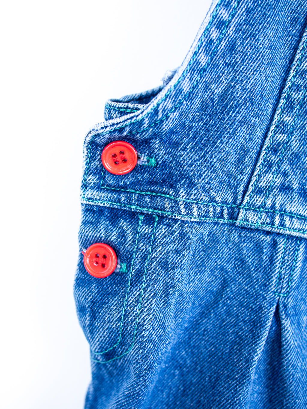 Vintage Denim & Stripe Dungarees - Age 18 months