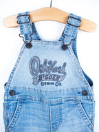 Osh Kosh Denim Dungaree Shorties - Age 9 months