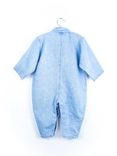 Load image into Gallery viewer, Vintage Denim Boiler Suit with Pastel Buttons - Age 18-24 months
