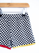 Load image into Gallery viewer, Vintage Black &amp; White Checkerboard Shorts - Age 18-24 months
