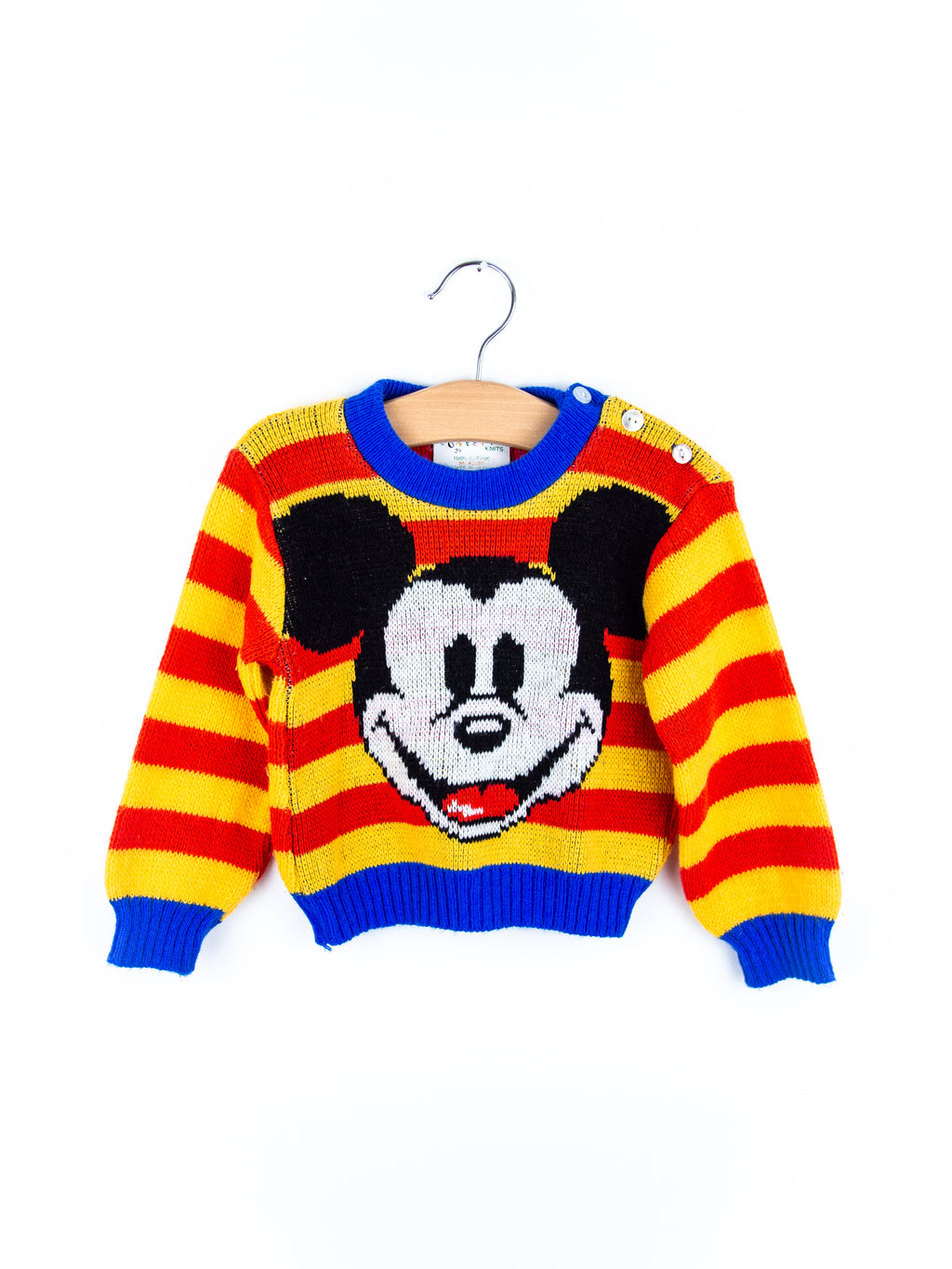 Vintage Mickey Mouse Knit Jumper - Age 12 months