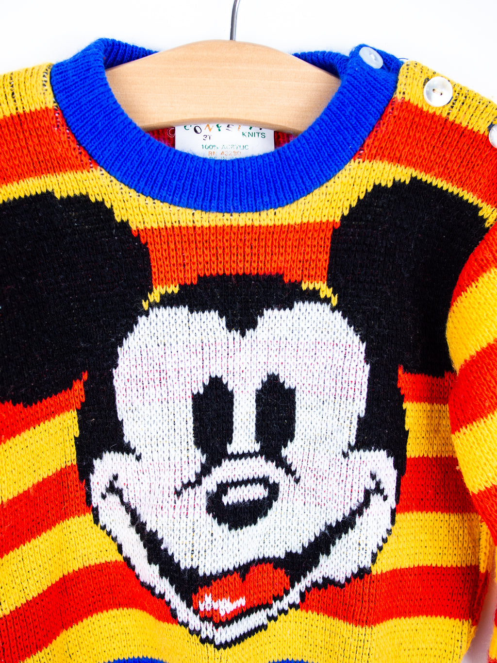 Vintage Mickey Mouse Knit Jumper - Age 12 months