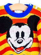 Vintage Mickey Mouse Knit Jumper - Age 12 months