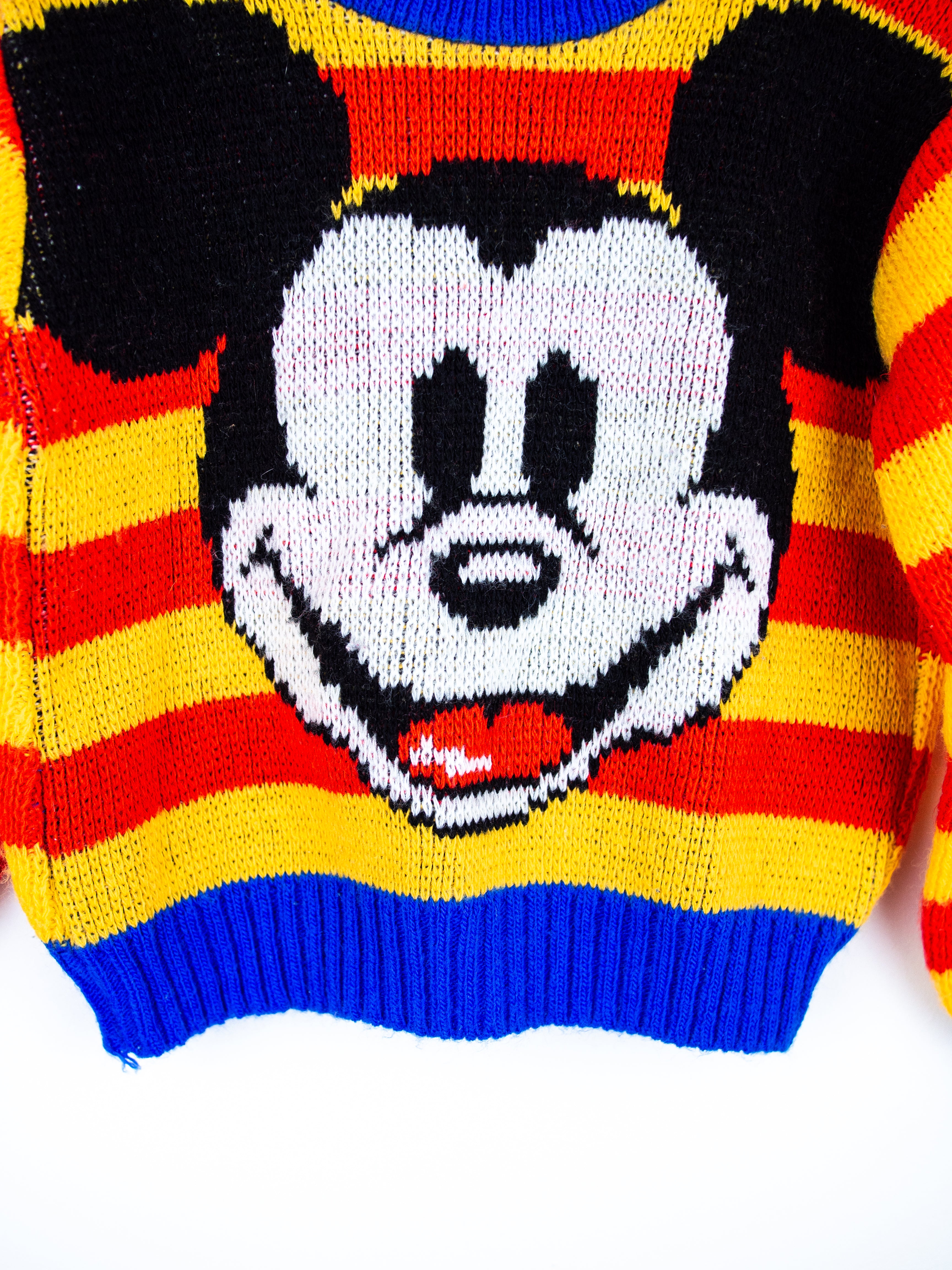 Vintage Mickey Mouse Knit Jumper - Age 12 months