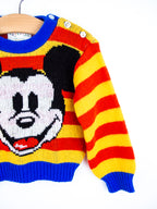 Vintage Mickey Mouse Knit Jumper - Age 12 months