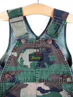 Vintage Liberty Camouflage Dungaree shorties - Age 9 months