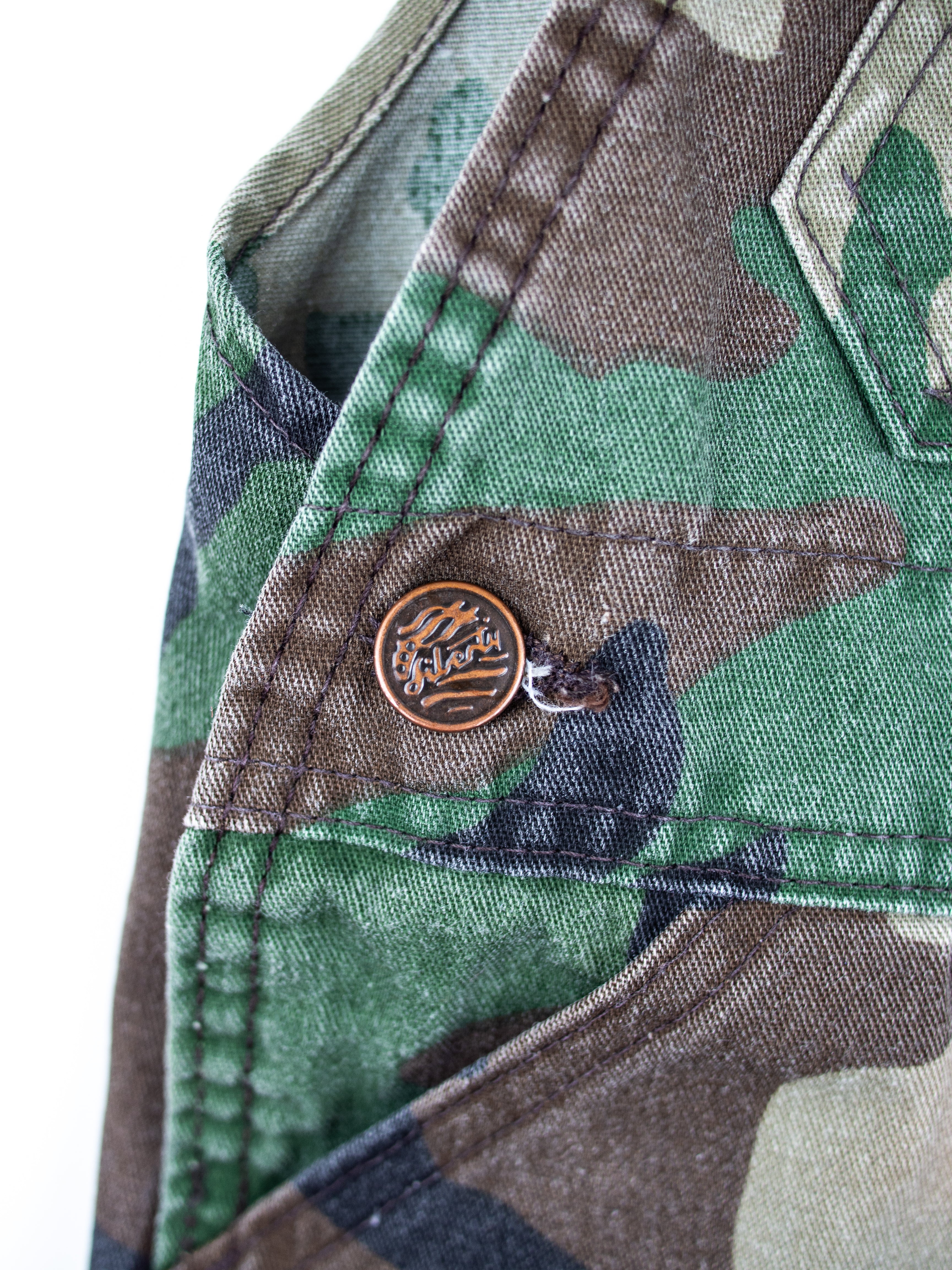 Vintage Liberty Camouflage Dungaree shorties - Age 9 months