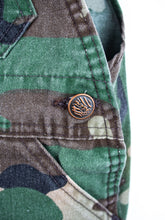 Load image into Gallery viewer, Vintage Liberty Camouflage Dungaree shorties - Age 9 months
