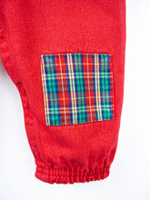 Load image into Gallery viewer, Osh Kosh Vintage Red Tartan Dungarees - Age 9 months
