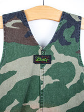 Load image into Gallery viewer, Vintage Liberty Camouflage Dungaree shorties - Age 9 months
