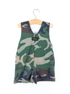 Vintage Liberty Camouflage Dungaree shorties - Age 9 months