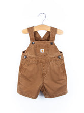 Load image into Gallery viewer, Carhartt Brown Dungaree Shorties - Age 9 months
