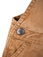 Load image into Gallery viewer, Carhartt Brown Dungaree Shorties - Age 9 months
