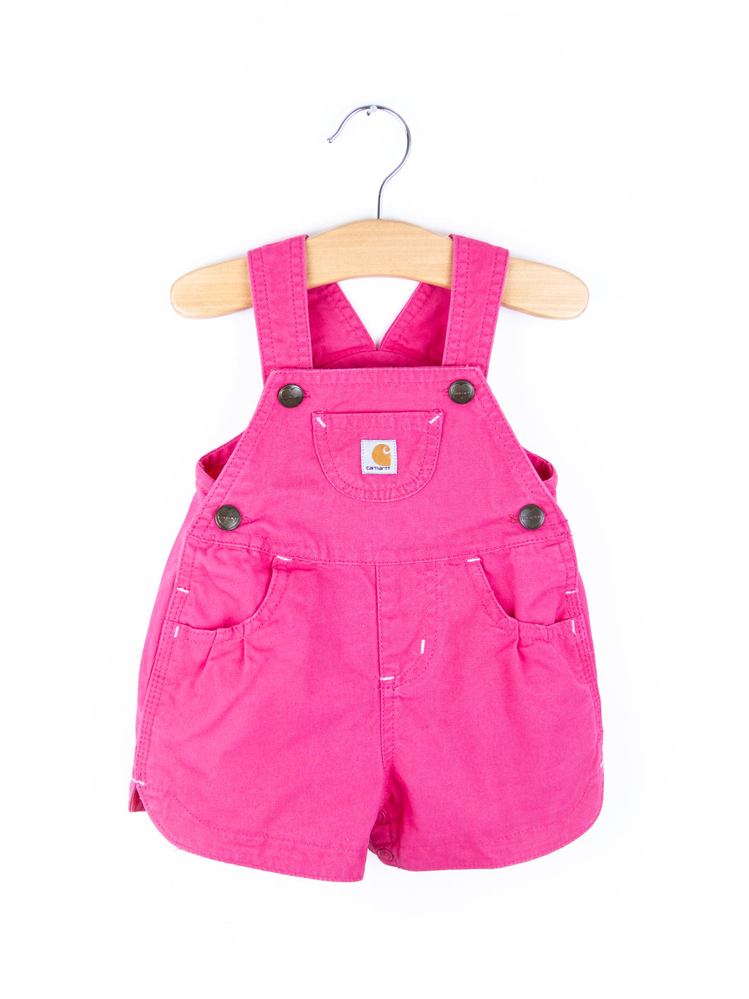 Carhartt Pink Dungaree Shorties - Age 3 months